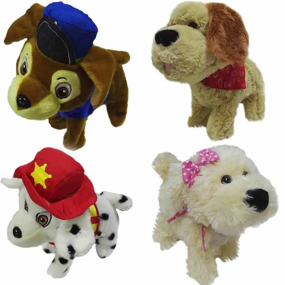 CANE PELUCHE CON FILO GUIDATO PER BAMBINI CAMMINA SCODINZOLA E ABBAIA - TrAdE Shop Traesio