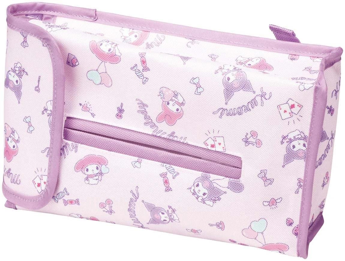 Car Tissue Box Cover - My Melody & Kuromi (Sanrio Grown-Up Cute)