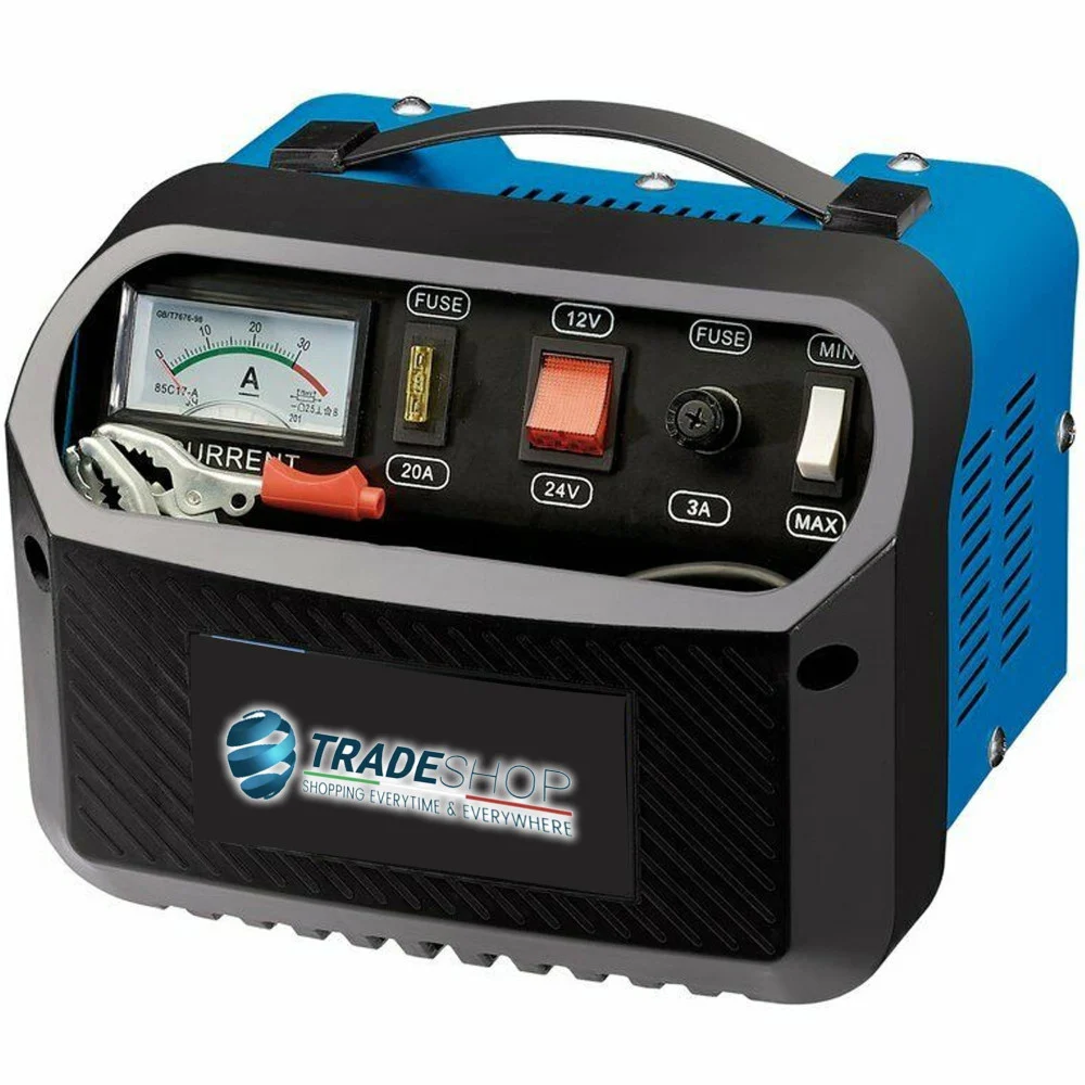 CARICA BATTERIE CB60A AUTO MOTO CAMPER BARCA 12/24V 360W 60A EMERGENZA BOOSTER - TrAdE Shop Traesio