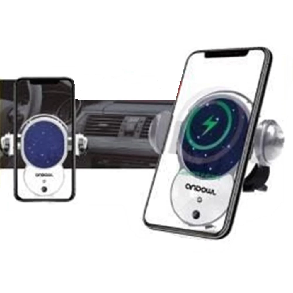 CARICABATTERIE CARICATORE RICARICA RAPIDA WIRELESS MAGNETICO PER AUTO VEICOLI 20W Q-PD24