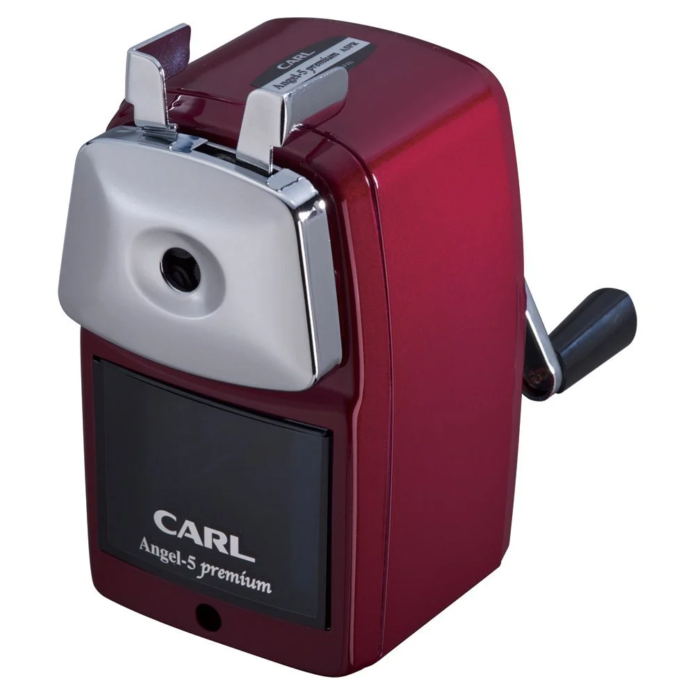 CARL Affilacoltelli Manuale Premium A5PR Rosso, Design Retro, Alta Precisione