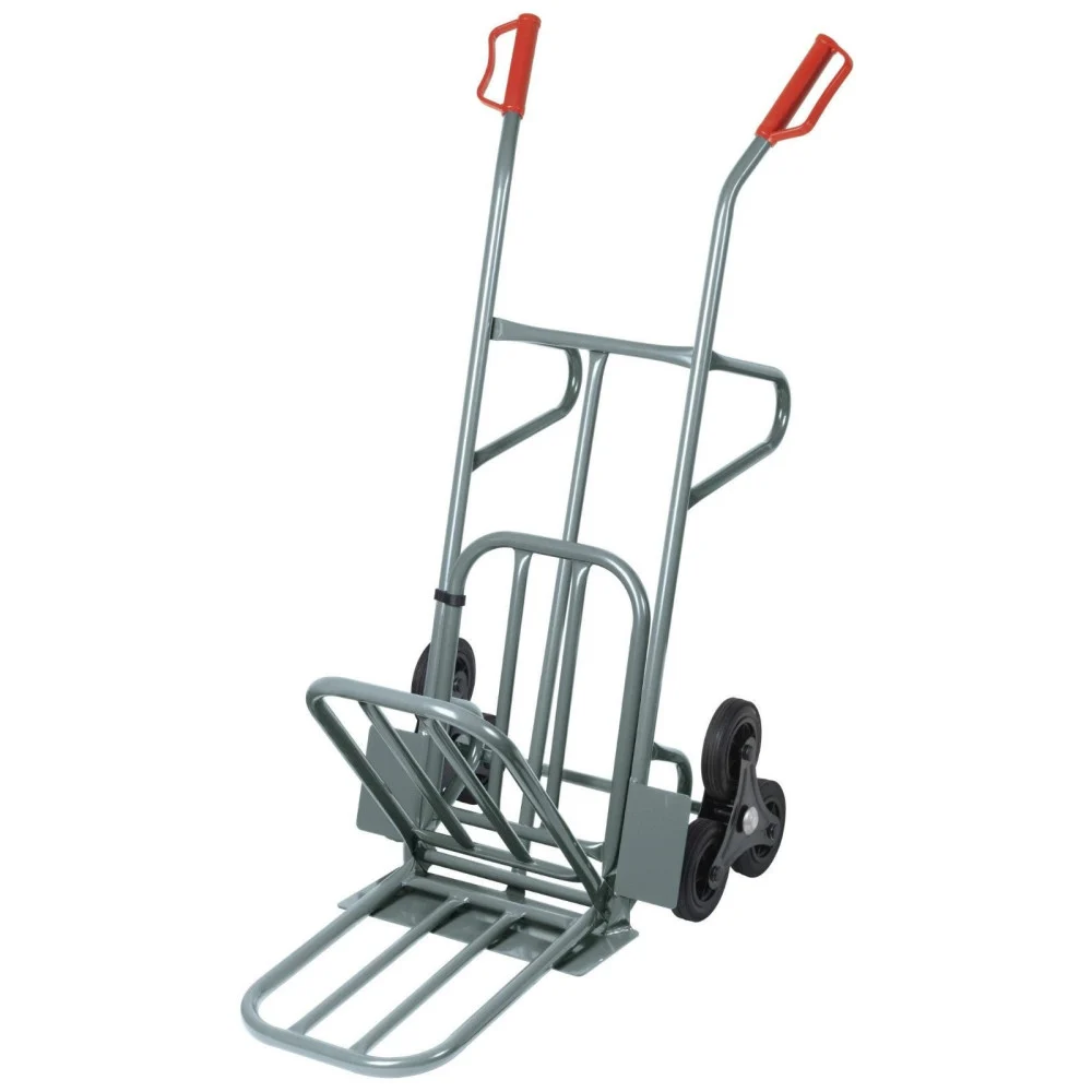 CARRELLO IN METALLO A 6 RUOTE RIBIMEX SALI SCENDI SCALE PRCD6R ASSE RINFORZATO - Ribitech