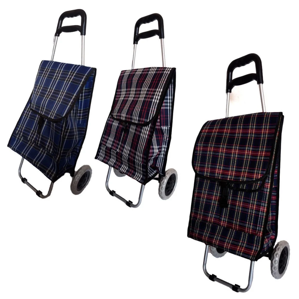 CARRELLO PER LA SPESA PIEGHEVOLE CARRELLINO CON 2 RUOTE VARIE FANTASIE - TrAdE Shop Traesio