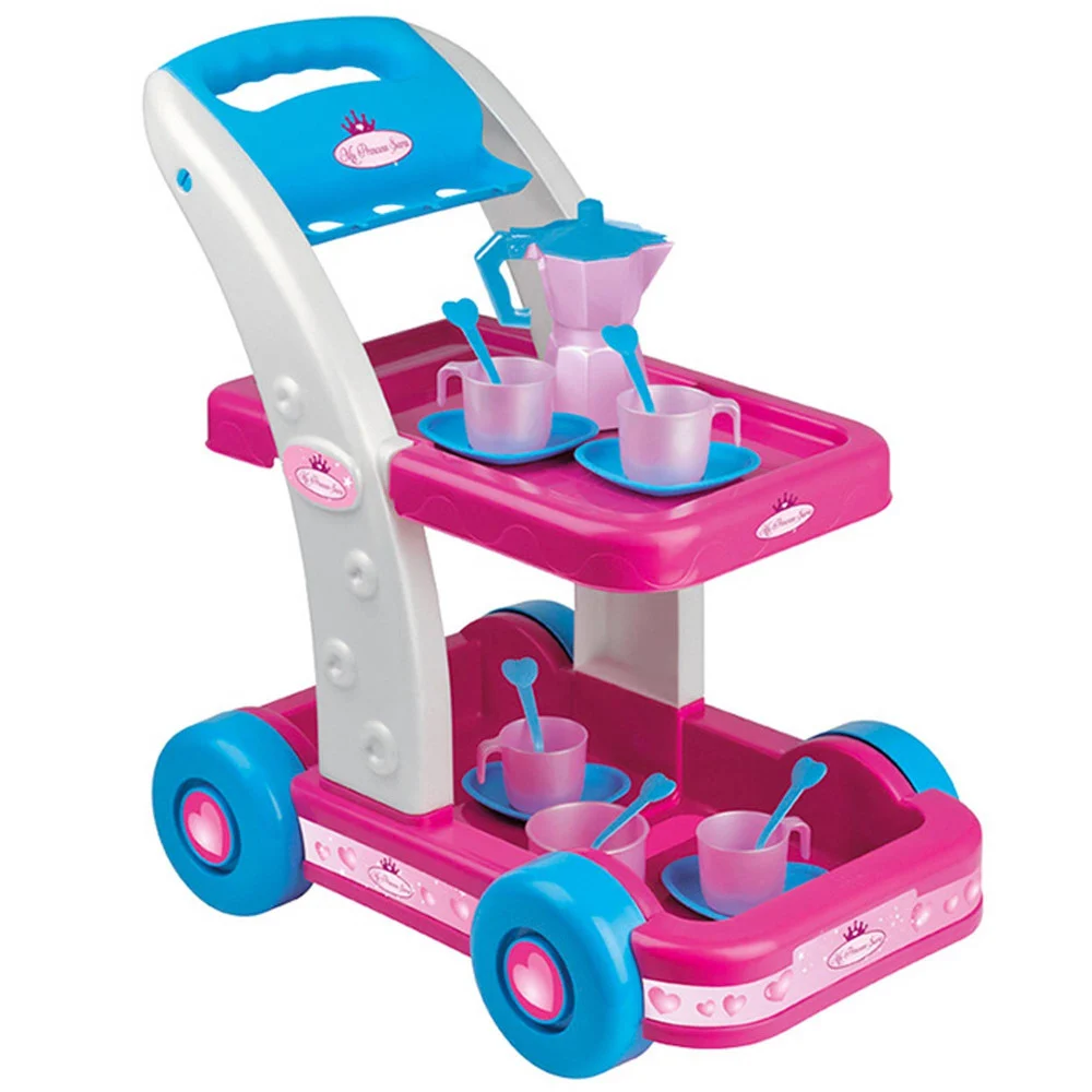 CARRELLO PER SERVIRE CAFFè PRINCESS GIOCATTOLO PER BAMBINE CON SET ACCESSORI - TrAdE Shop Traesio