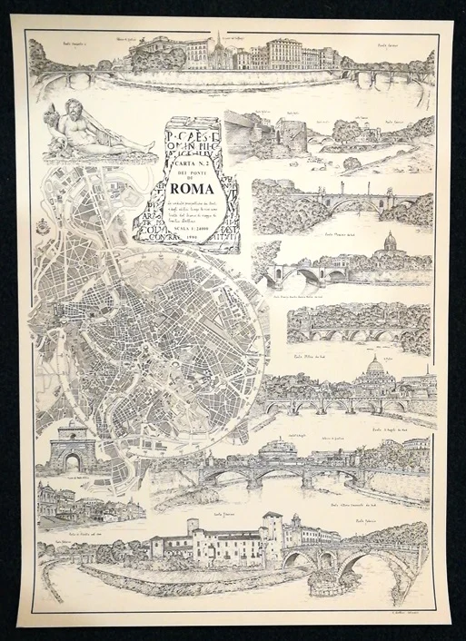 carta – i ponti di roma n. 2 (1990) - Arredamento marinaresco