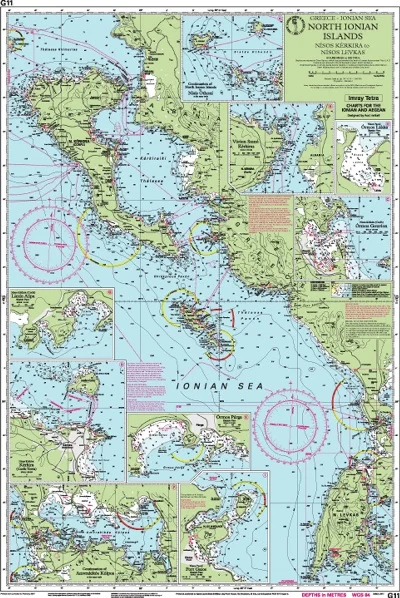 carta nautica n. G11 - Carte nautiche, da pesca…