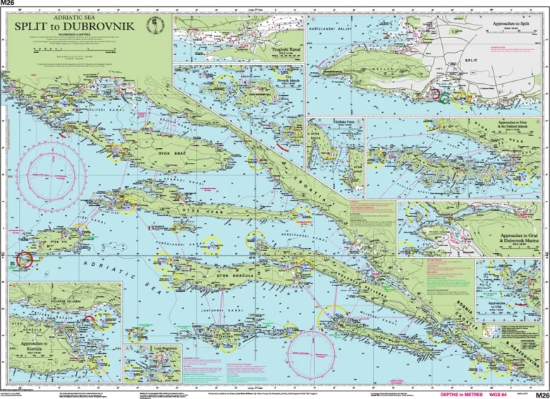 carta nautica n. M26 - Carte nautiche, da pesca…