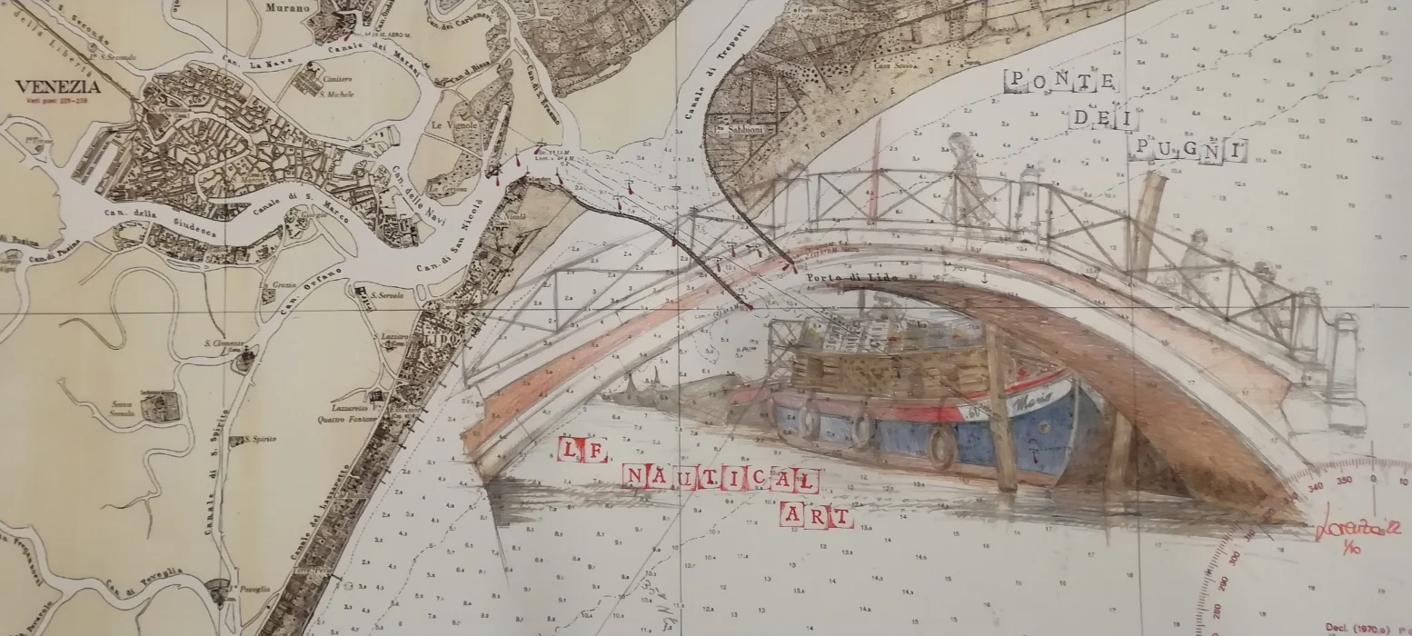 carta nautica “ponte dei pugni” - Arredamento marinaresco