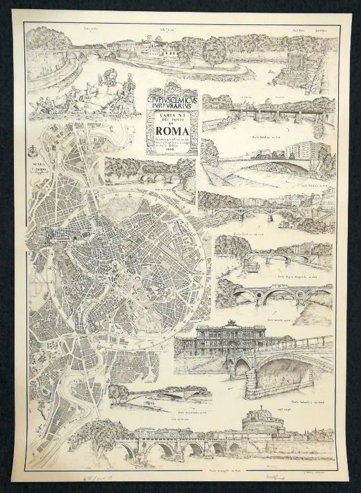 carta – i ponti di roma n. 1 (1990) - Arredamento marinaresco