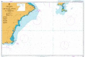 cartagena to cabo de san antonio including isla formentera n. 1700 (2010) - Carte nautiche, da pesca…