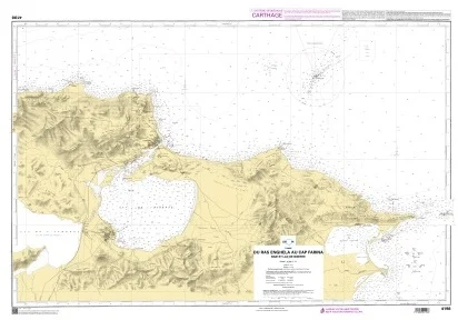 du ras enghela au cap farina – baie et lac de bizerte n. 4198 (2009) - Carte nautiche, da pesca…