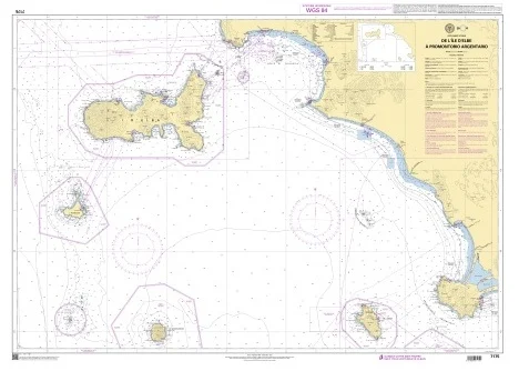 de l’ile d’elbe à promontorio argentario n. 7175 (2012) - Carte nautiche, da pesca…