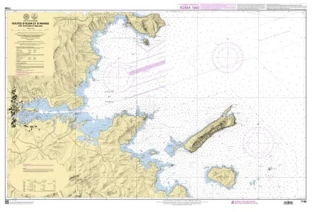 golfes d’olbia et d’aranci – iles tavolara et molara n. 7189 (2008) - Carte nautiche, da pesca…