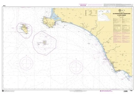 de promontorio argentario à capo linaro n. 7192 (2008) - Carte nautiche, da pesca…