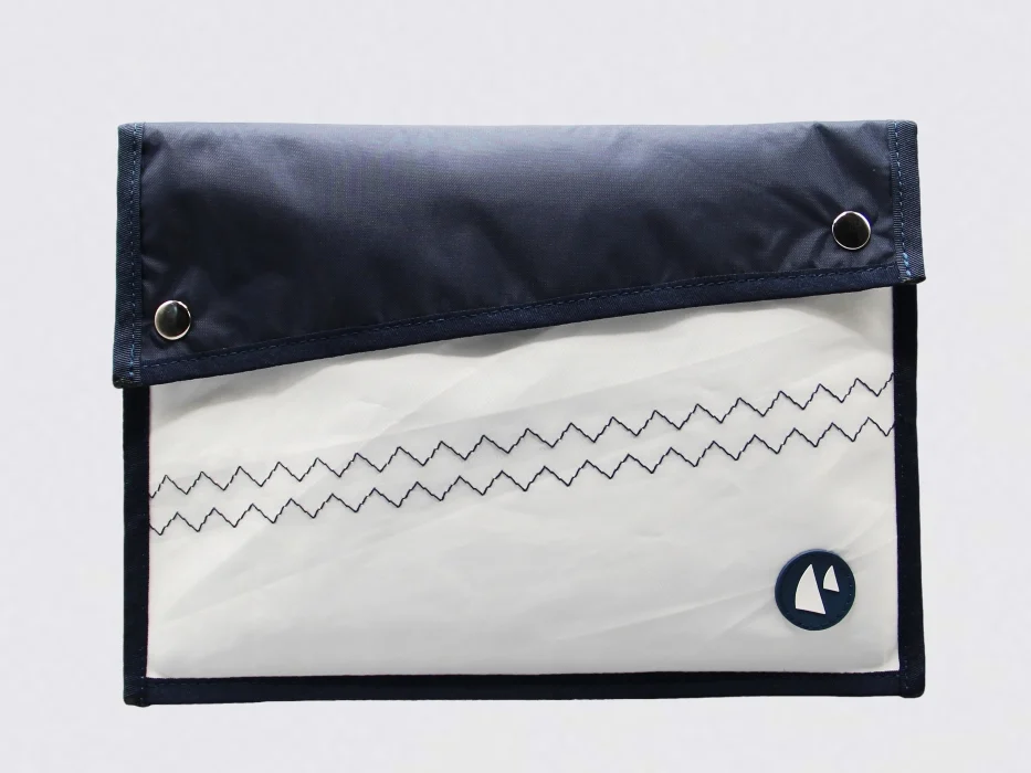 cartellina patmo – bianca e blu - Abbigliamento marinaresco