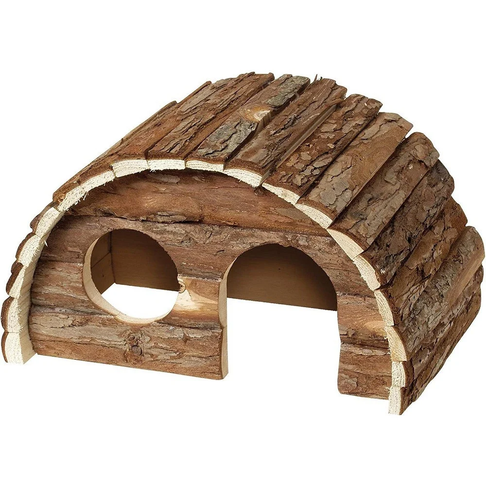 CASA ROTONDA WONDERLAND PER CONIGLI ROUND HOUSE SAM 24X15X16CM TRONCO PER GABBIE - TrAdE Shop Traesio