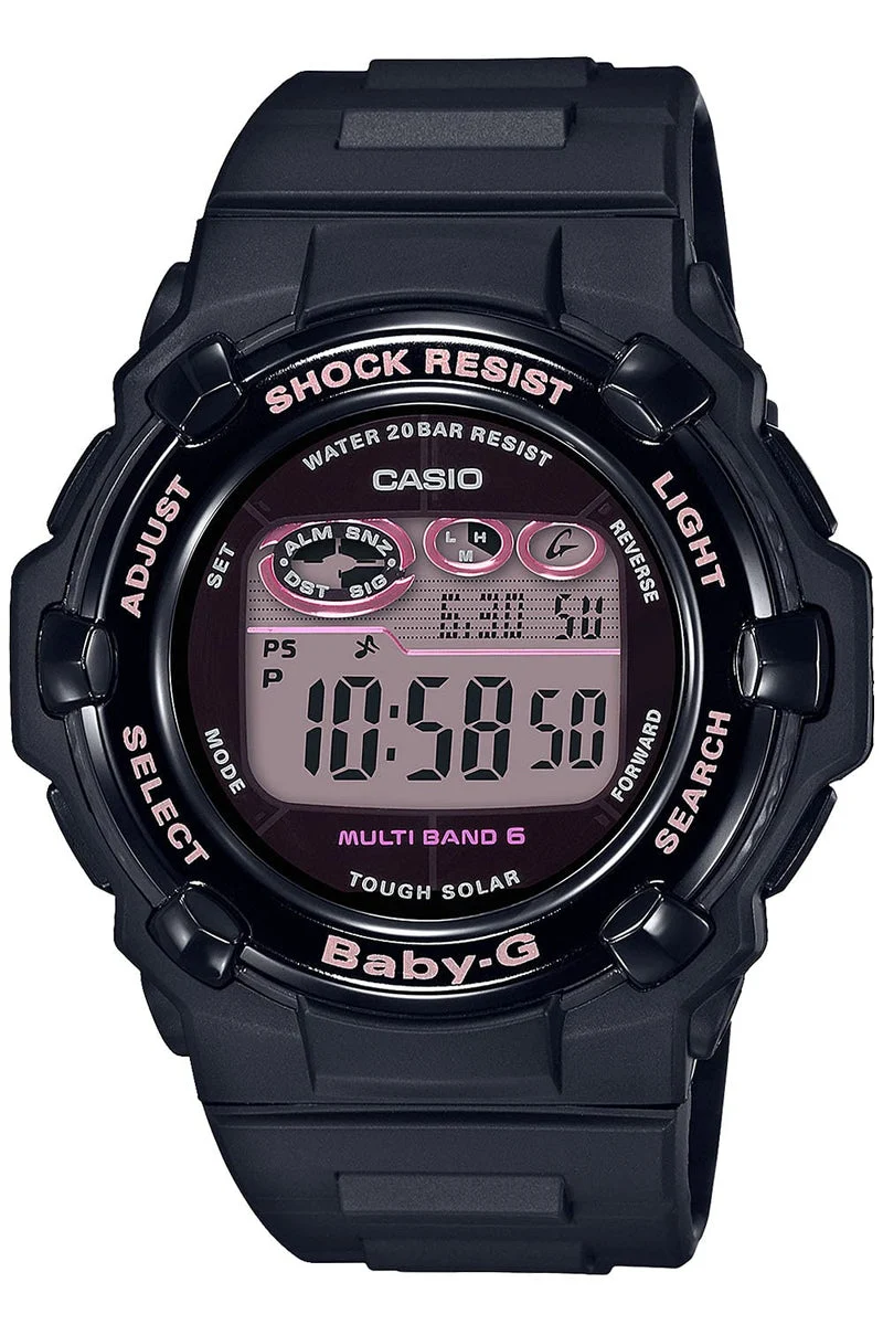 CASIO Baby-G orologio da donna solare radiocontrollato BGR-3000UCB-1JF Nero