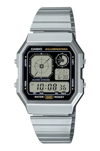 Casio Orologio Digitale Classico Uomo A130WE-1AJF Argento Nero