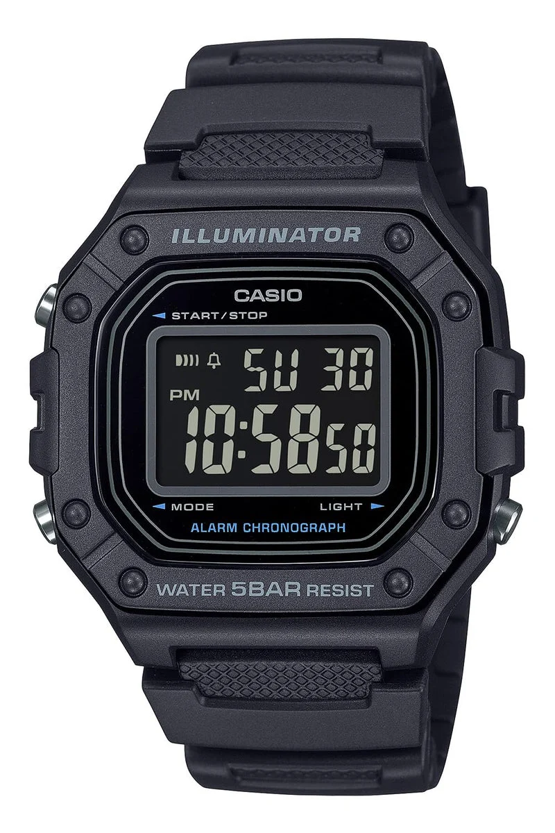 CASIO Orologio Digitale W-218H-1BJF Limitato Nero