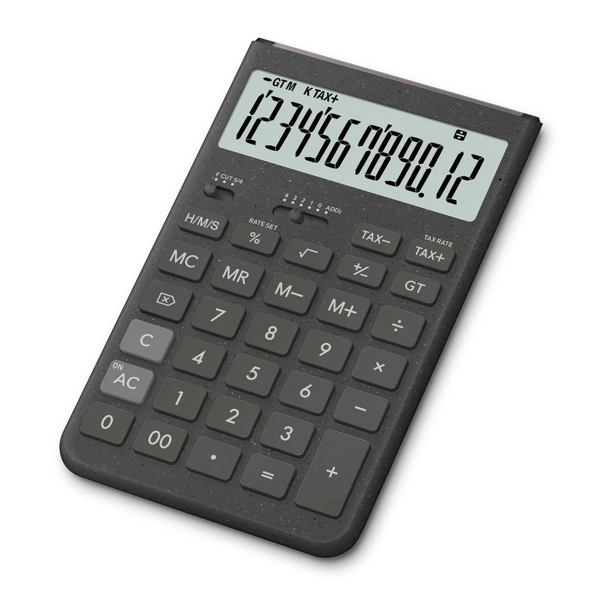 CASIO Design Calculator Comfy Just Type JT-200T-GY-N Dark Gray 12-Digit