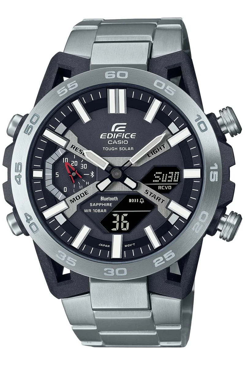Casio Orologio Edifice Solar Bluetooth per Uomo ECB-2000YD-1AJF Argento