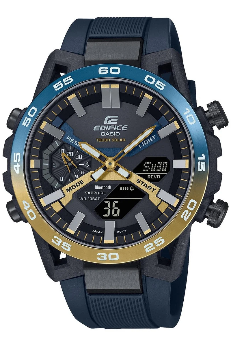 CASIO Edifice Solar Bluetooth Watch ECB-2000YNP-1AJF Navy Nighttime Drive
