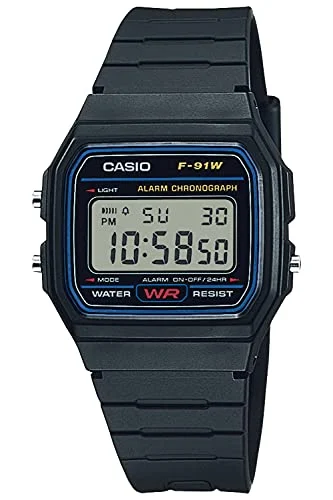 CASIO Orologio Digitale da Uomo F-91W-1JH Nero