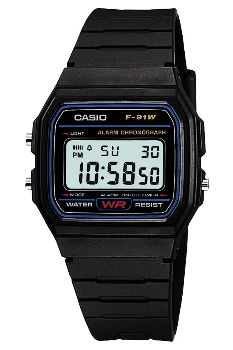 CASIO F-91W Orologio Digitale Nero Uomo Serie Standard