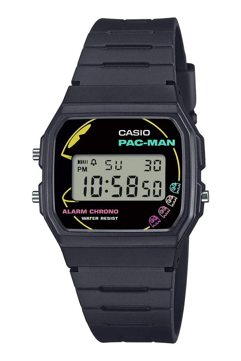 CASIO F-91WPC-1AJR Classic PAC-MAN Edition Digital Watch Made in Japan Black