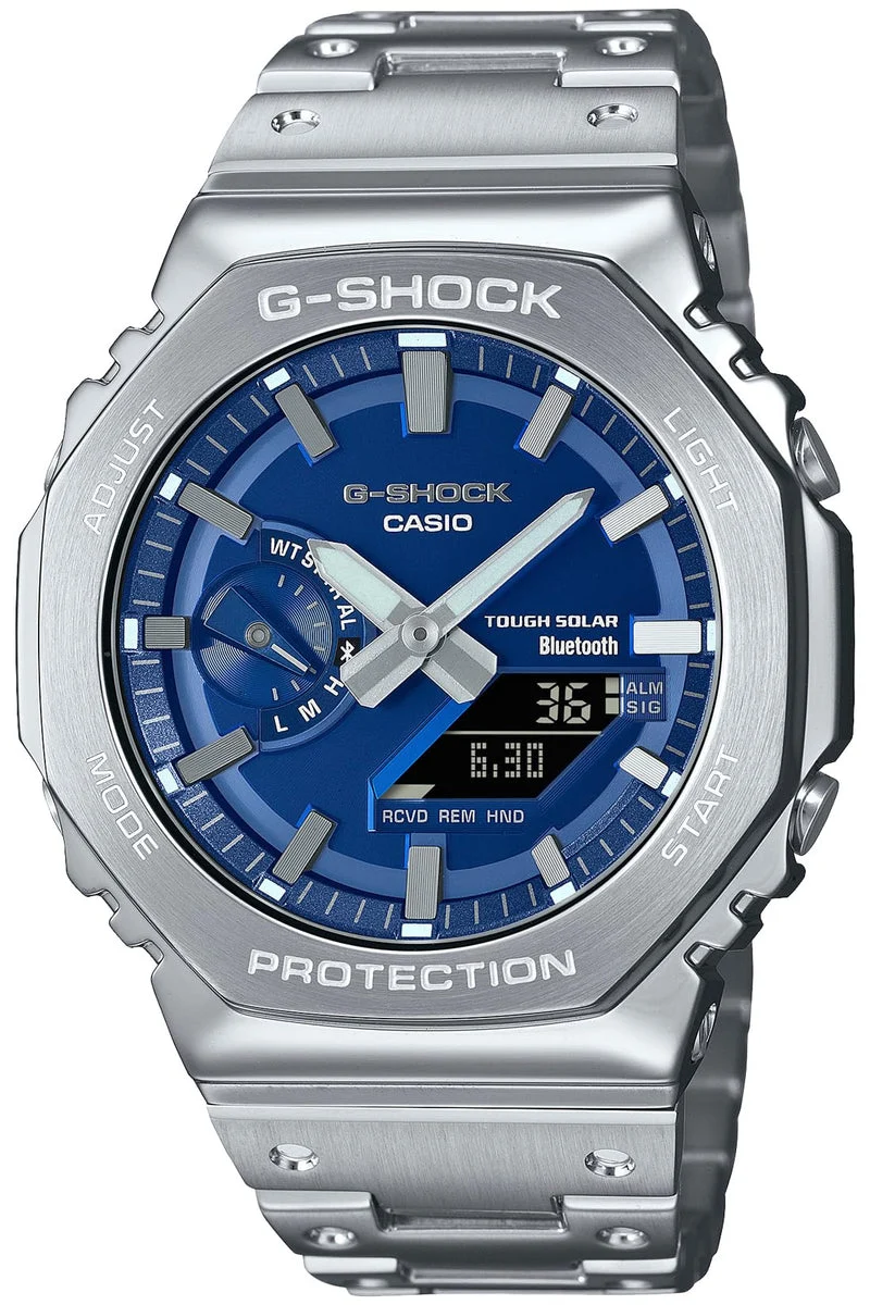 CASIO G-Shock orologio uomo full metal solare Bluetooth argento GM-B2100AD-2AJF