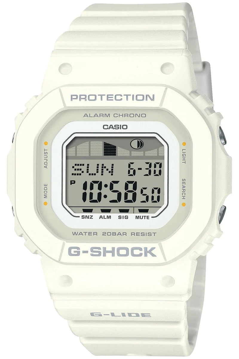 Casio Orologio G-Shock G-Lide Plastica Biomassa GLX-S5600-7BJF Bianco Donna