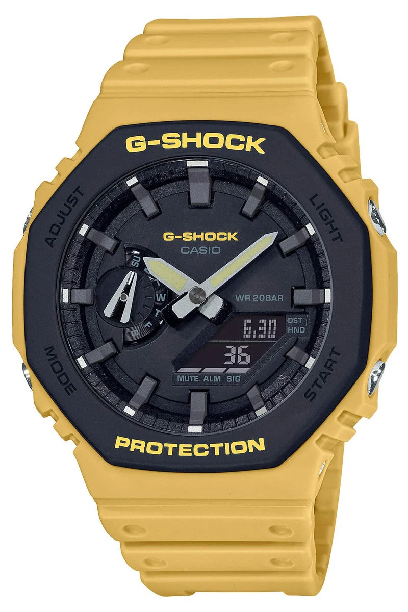CASIO G-Shock GA-2110SU-9AJF Men's Yellow Carbon Core Guard Watch Made in Japan
