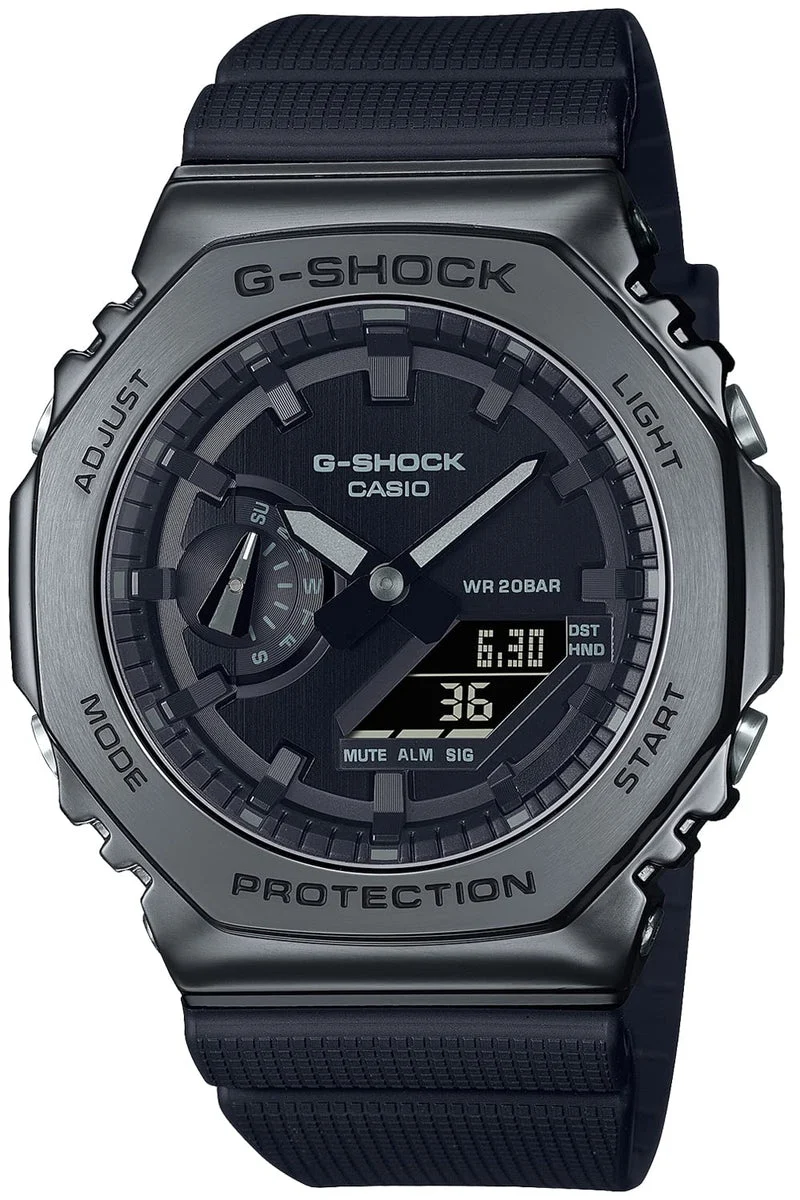 CASIO G-Shock GM-2100BB-1AJF Men's Black Metal Watch (Japan)