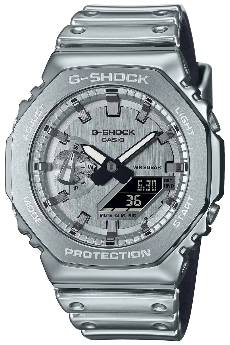 CASIO G-Shock orologio Serie Fine Metallic uomo Giappone GM-2100YM-8AJF argento