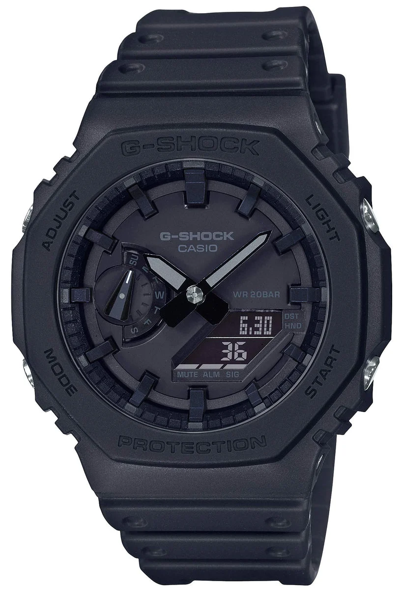 Casio Orologio G-Shock Uomo Carbon Core Guard GA-2100-1A1JF Nero