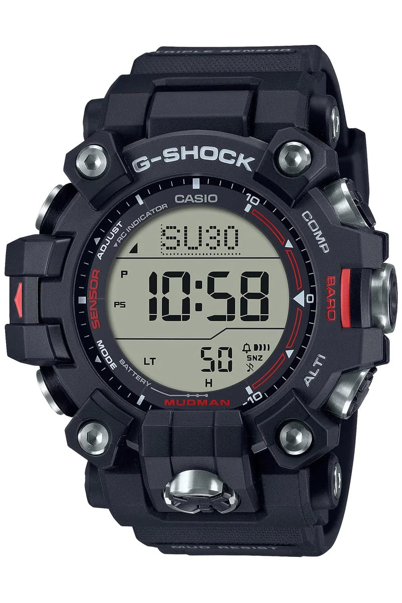 CASIO G-Shock Mudman Solar Radio GW-9500-1JF Black Biomass Plastic Watch