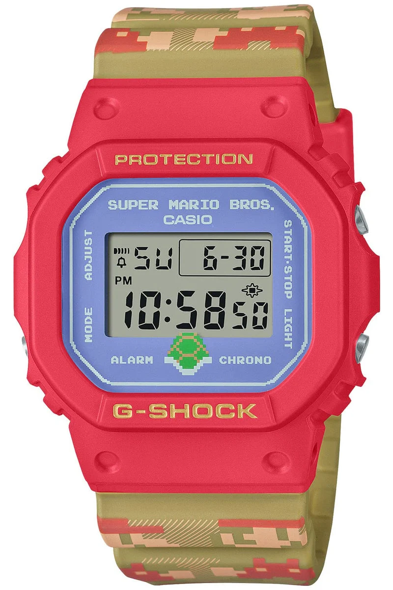 CASIO Orologio G-Shock Super Mario Brothers DW-5600SMB-4JR Uomo Made in Japan