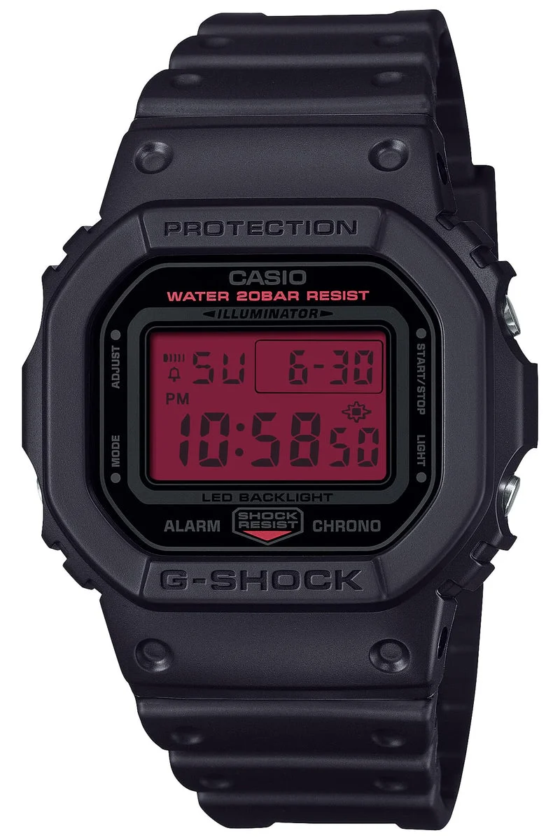 Casio Orologio G-Shock Eco-Friendly DW-5600BBR-1JF Nero Uomo