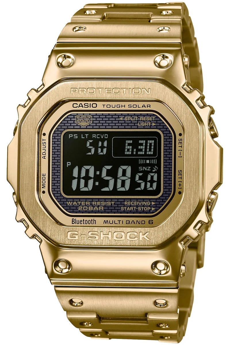 Casio G-Shock orologio uomo full metal oro Bluetooth Radio Solar GMW-B5000GD-9JF
