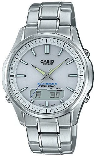 CASIO Orologio Solare Radio-Controllato Lineage LCW-M100DE-7AJF Argento Uomo