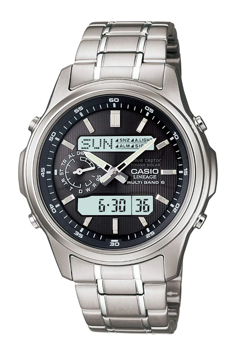 CASIO Orologio Solare Radio-Controllato LCW-M300D-1AJF Argento Made in Japan