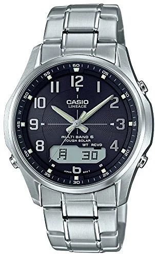 Casio Orologio Solare Radio Controllato Lineage LCW-M100DE-1A3JF Argento Uomo