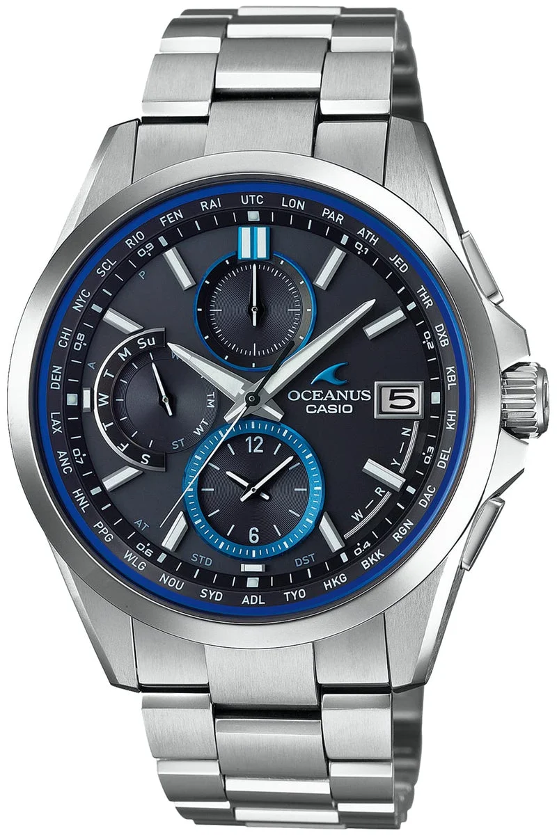 CASIO OCEANUS orologio radio solare uomo OCW-T2600-1AJF Argento