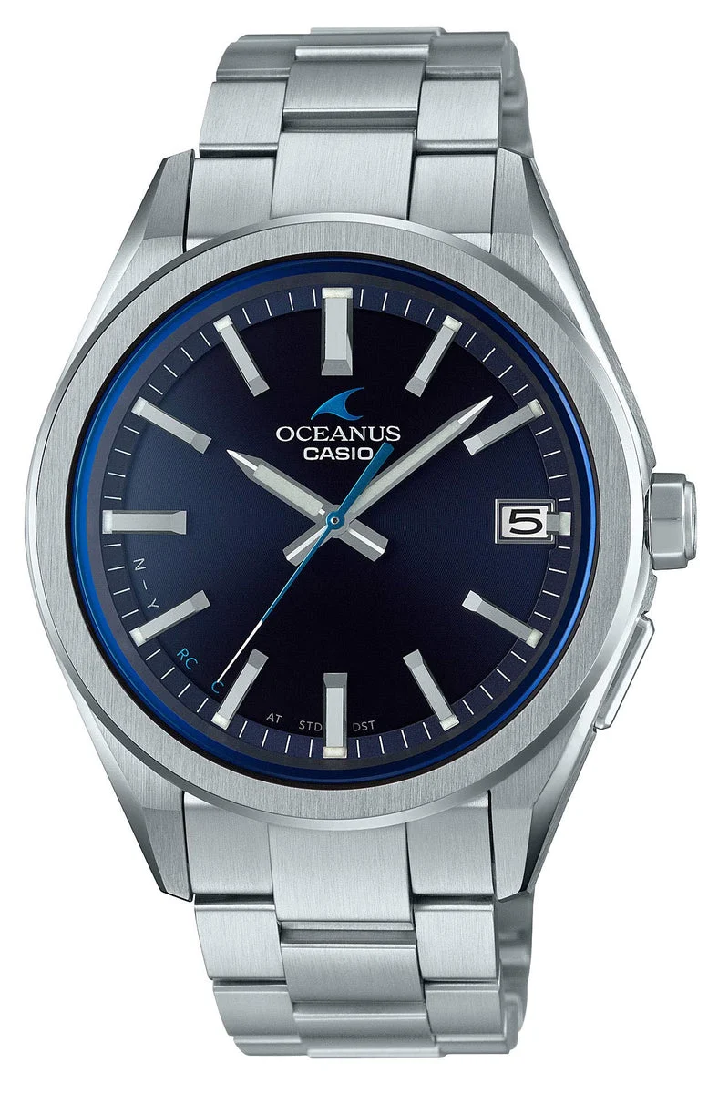 CASIO Oceanus Orologio Solare Bluetooth Radio Wave OCW-T200S Argento