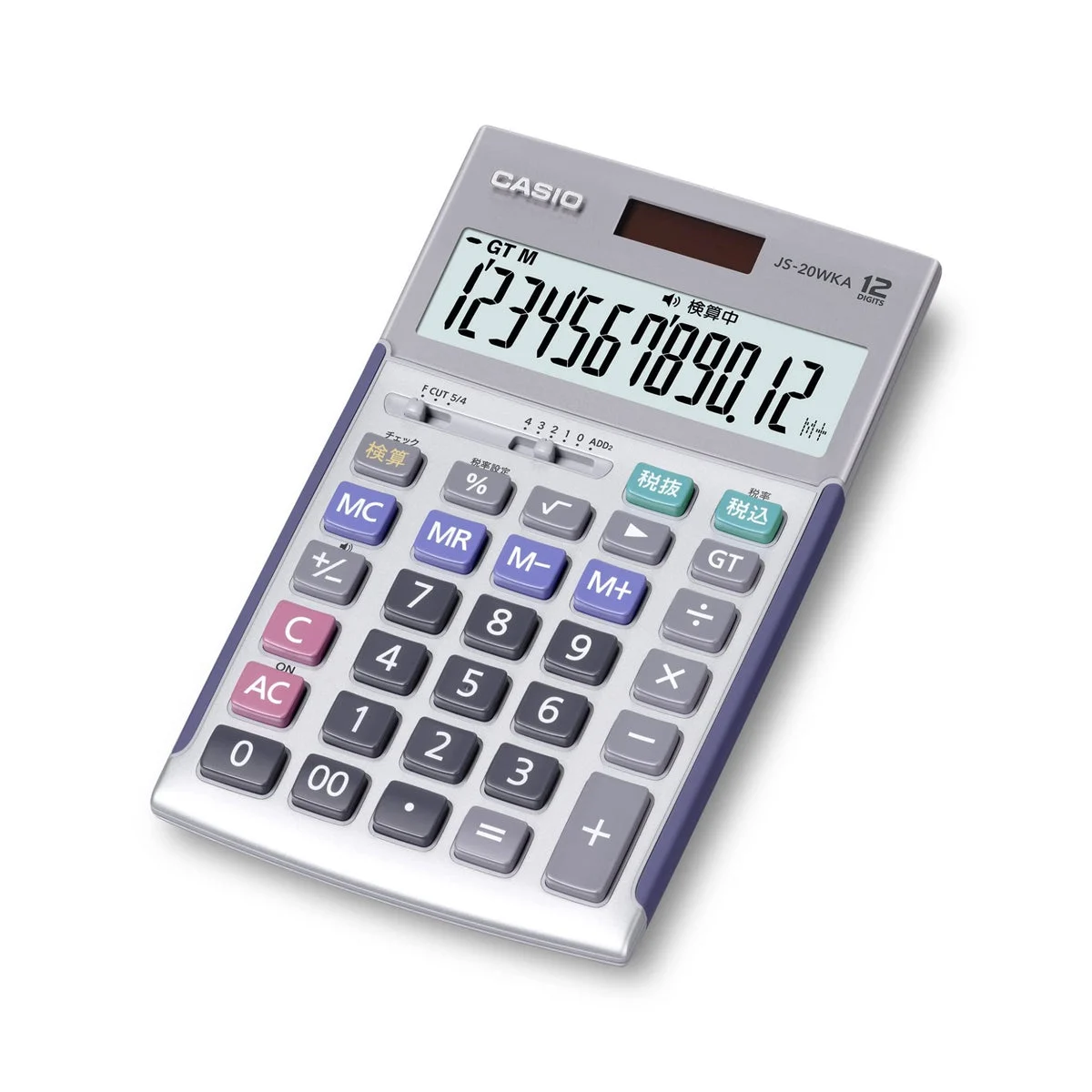 CASIO Professional Business Calculator 12-Digit Check Function JS-20WKA-SR Silver