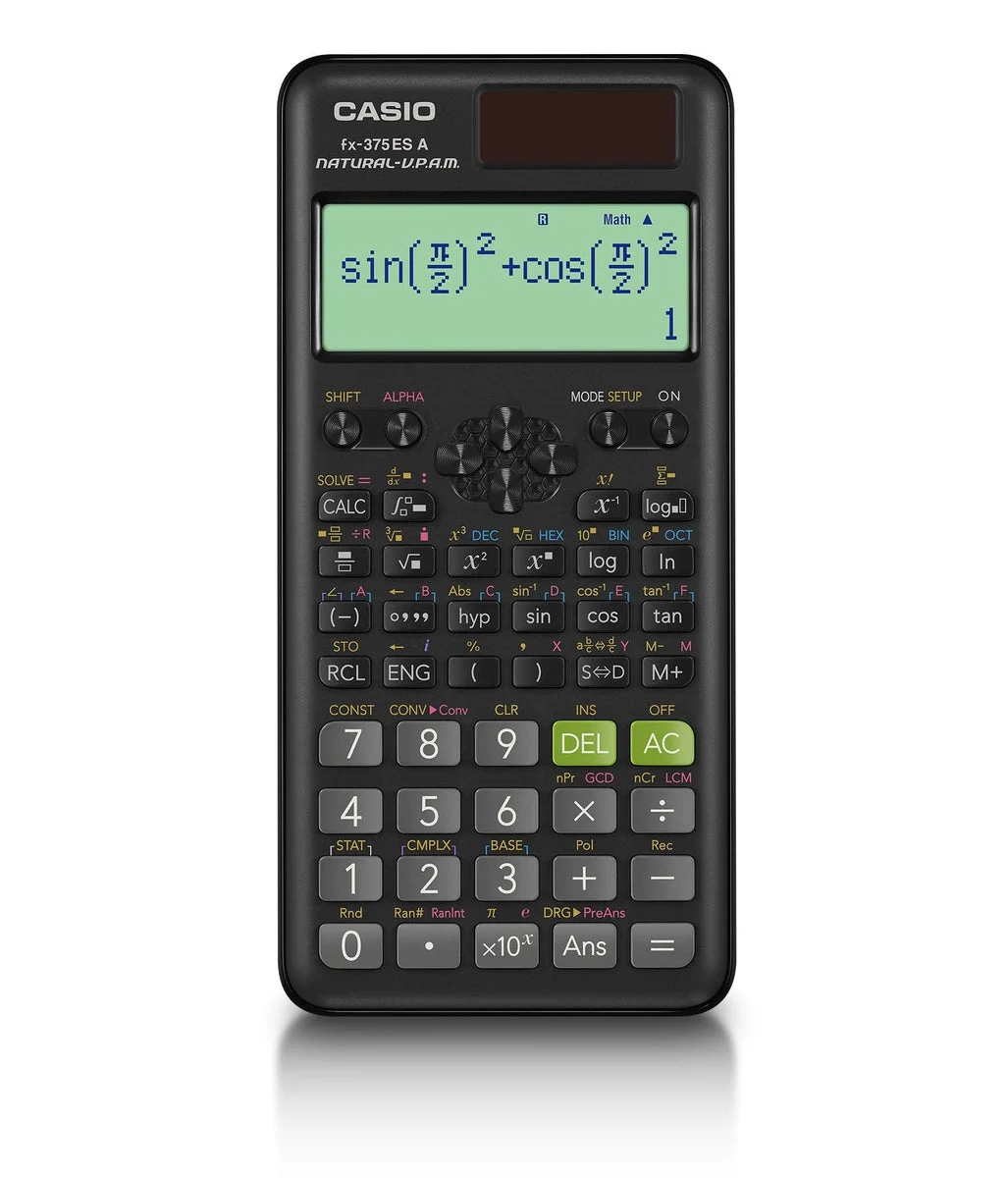 CASIO Calcolatrice Scientifica Display Naturale 394 Funzioni fx-375ESA-N