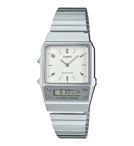 Casio Vintage AQ-800E-7A2DF orologio analogico-digitale quadrante bianco unisex D363
