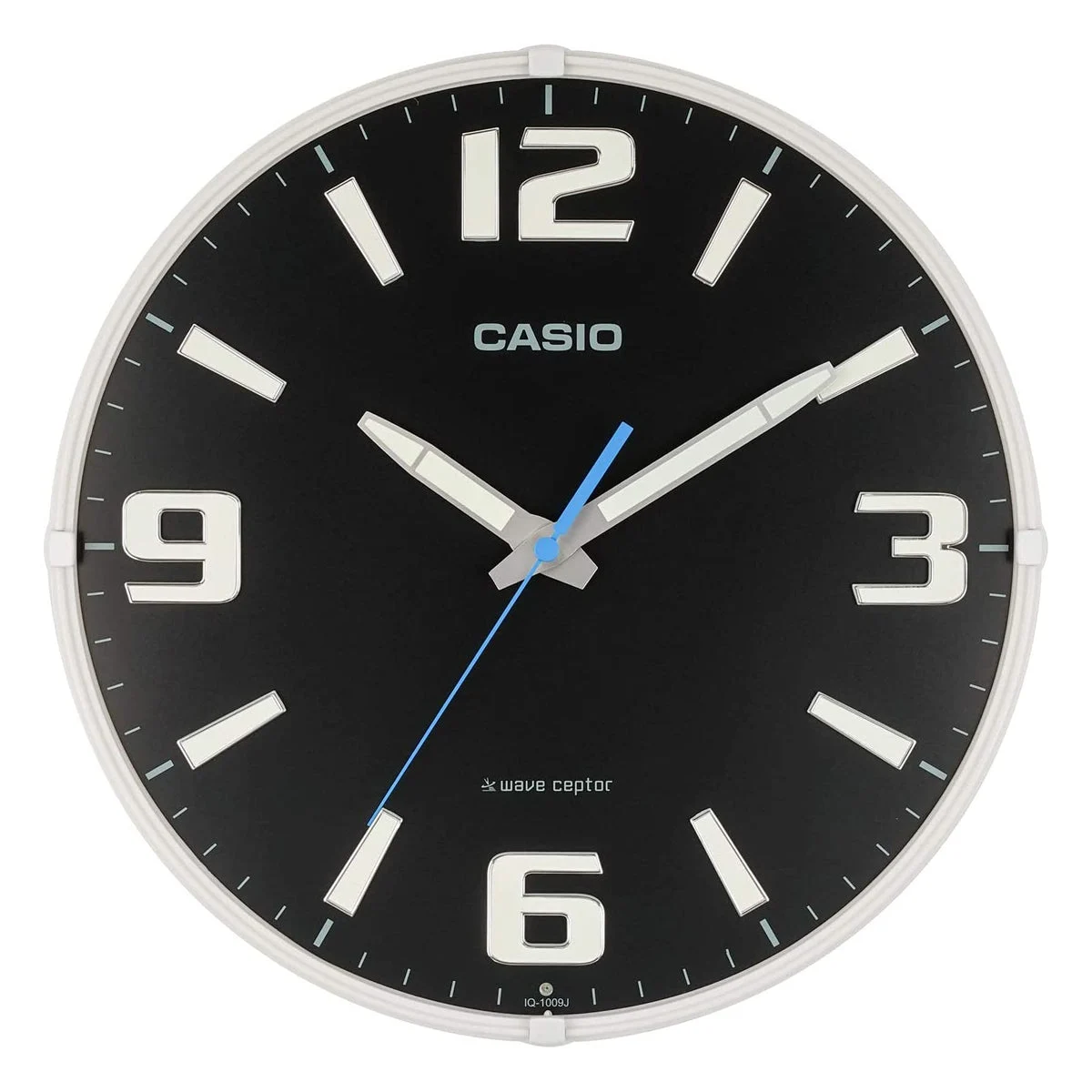 CASIO Orologio da Parete Radio Controllato Analogico IQ-1009J-1JF Nero