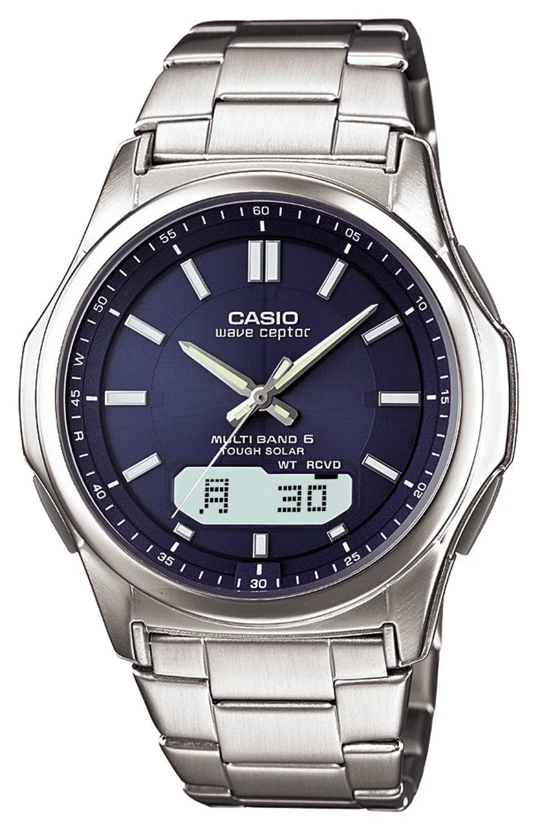 CASIO Wave Ceptor Radio Solar Watch WVA-M630D-2AJF Men's Silver Japan