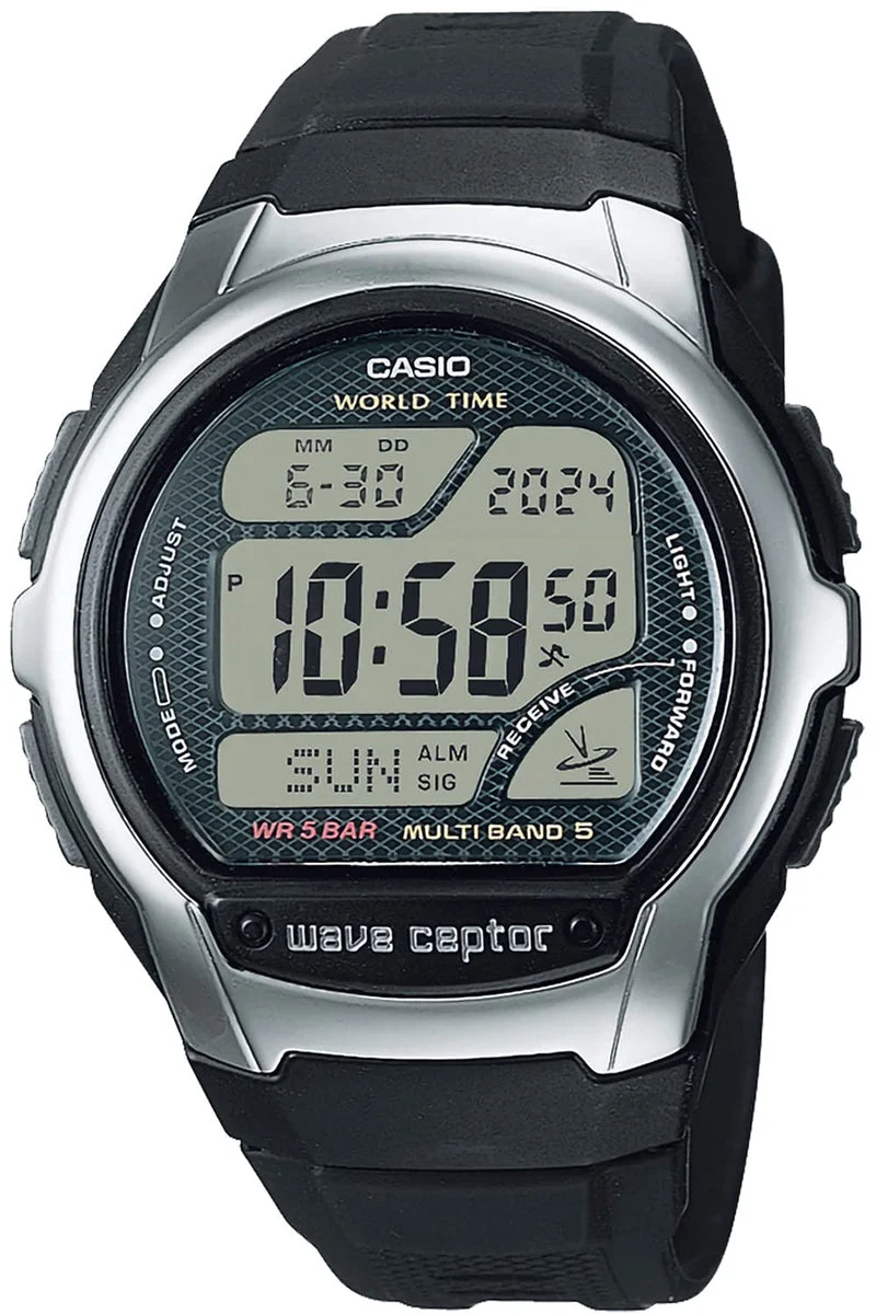 CASIO orologio uomo radiocontrollato multibanda Wave Ceptor WV-58R-1AJF nero